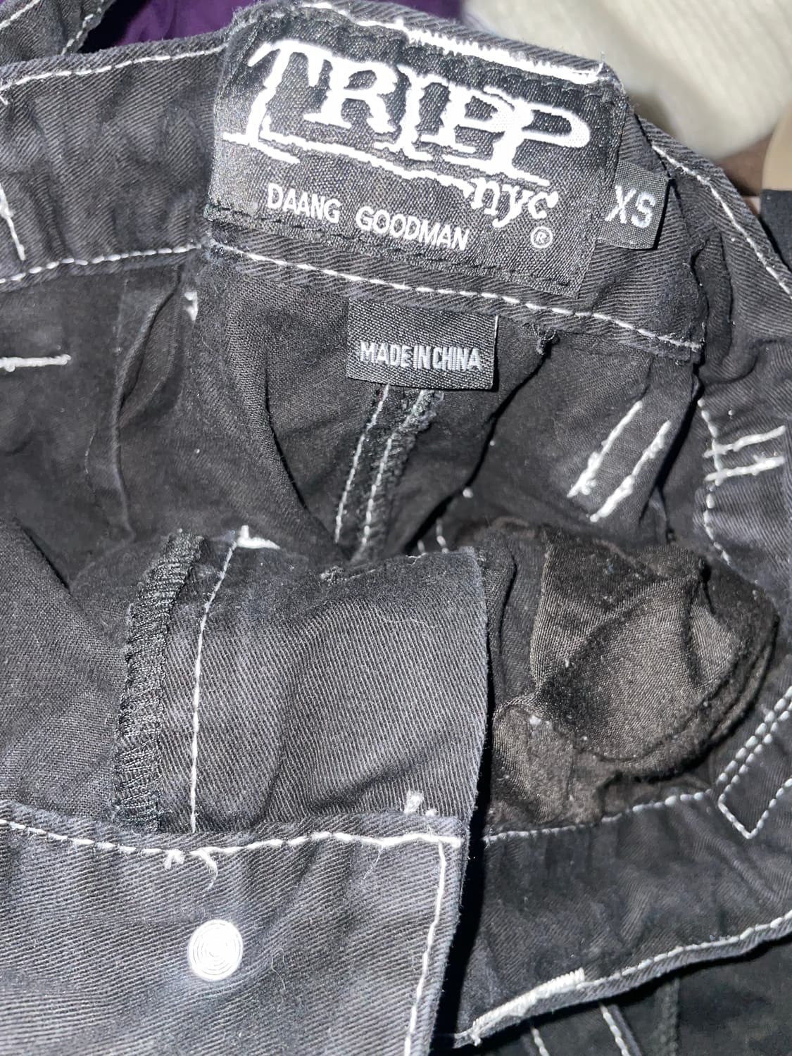 tripp nyc punk 한정판 펑크 본디지 체인 팬츠 상품이미지3