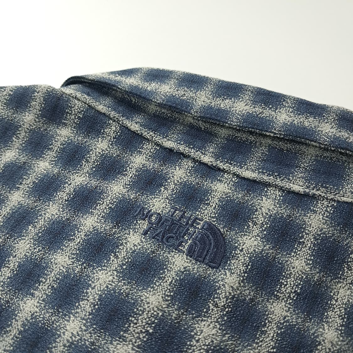 CK758 XL 노스페이스 90s 스모키 블록 체크 반팔 셔츠 남방 상품이미지6