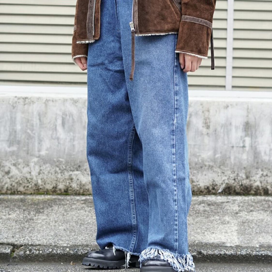 새상품 26인치 나나사카 77circa 프린지 테슬 청바지 상품이미지1