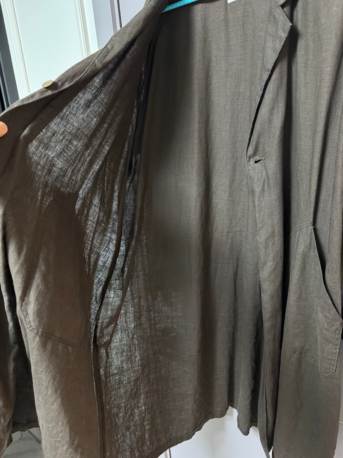 일본 napron 린넨 코트 상품이미지3