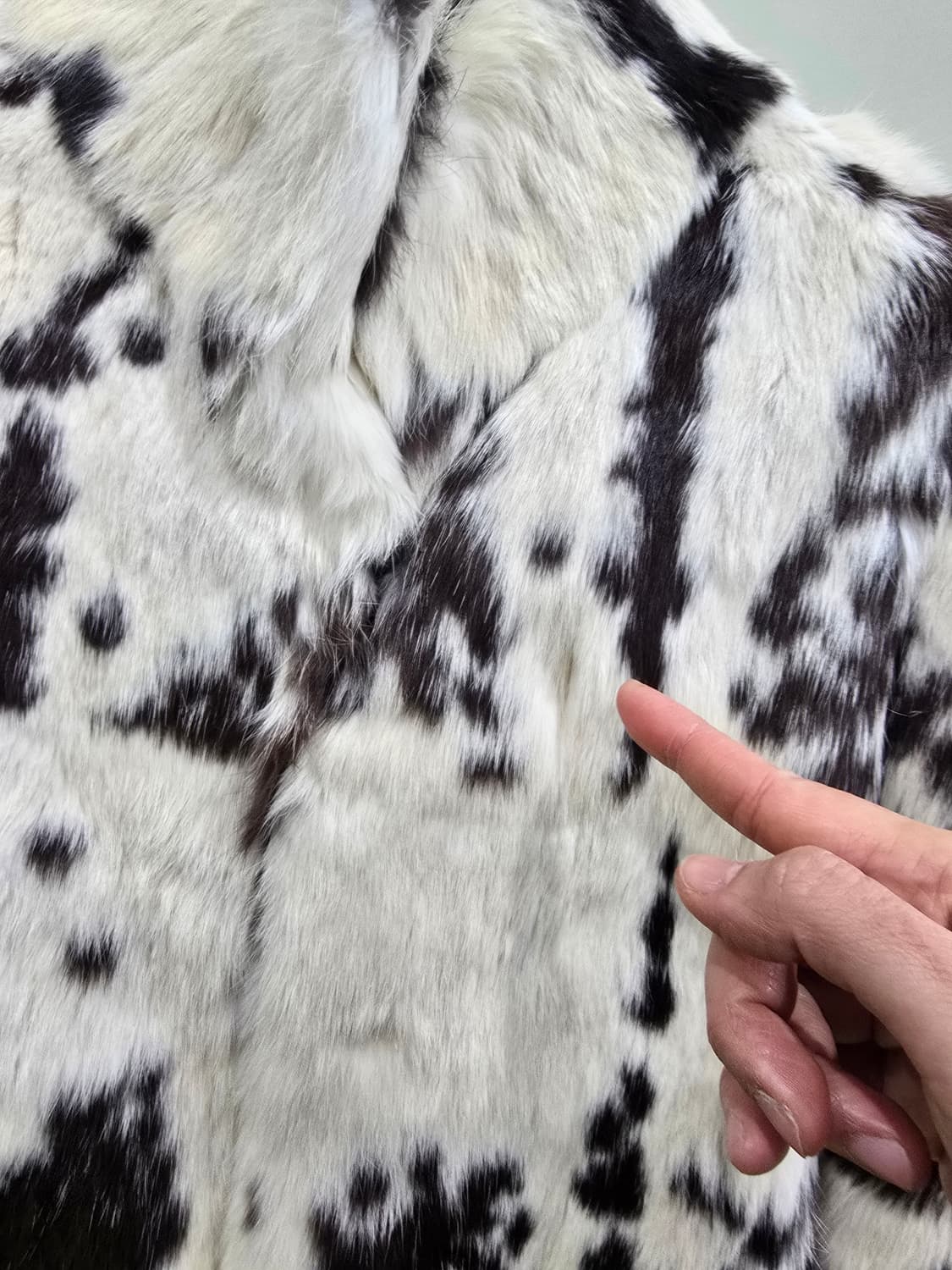 모리스 커밍 홈 토끼털 퍼 자켓 85 상품이미지9