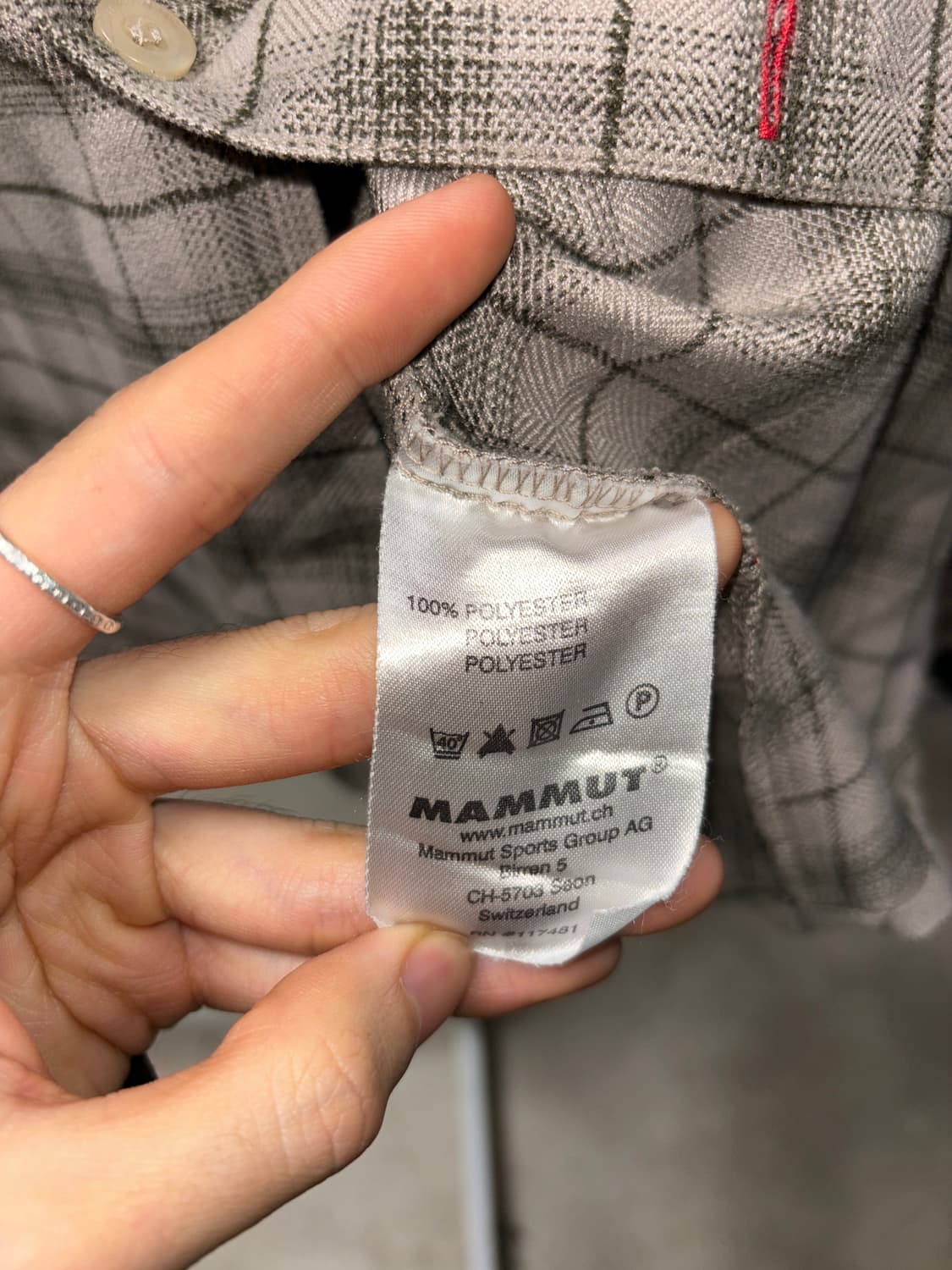 마무트 폴리 체크 셔츠 상품이미지6