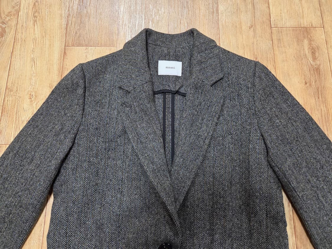 모아니(MOANI) 헤링본 울자켓 프리사이즈 새상품 상품이미지4