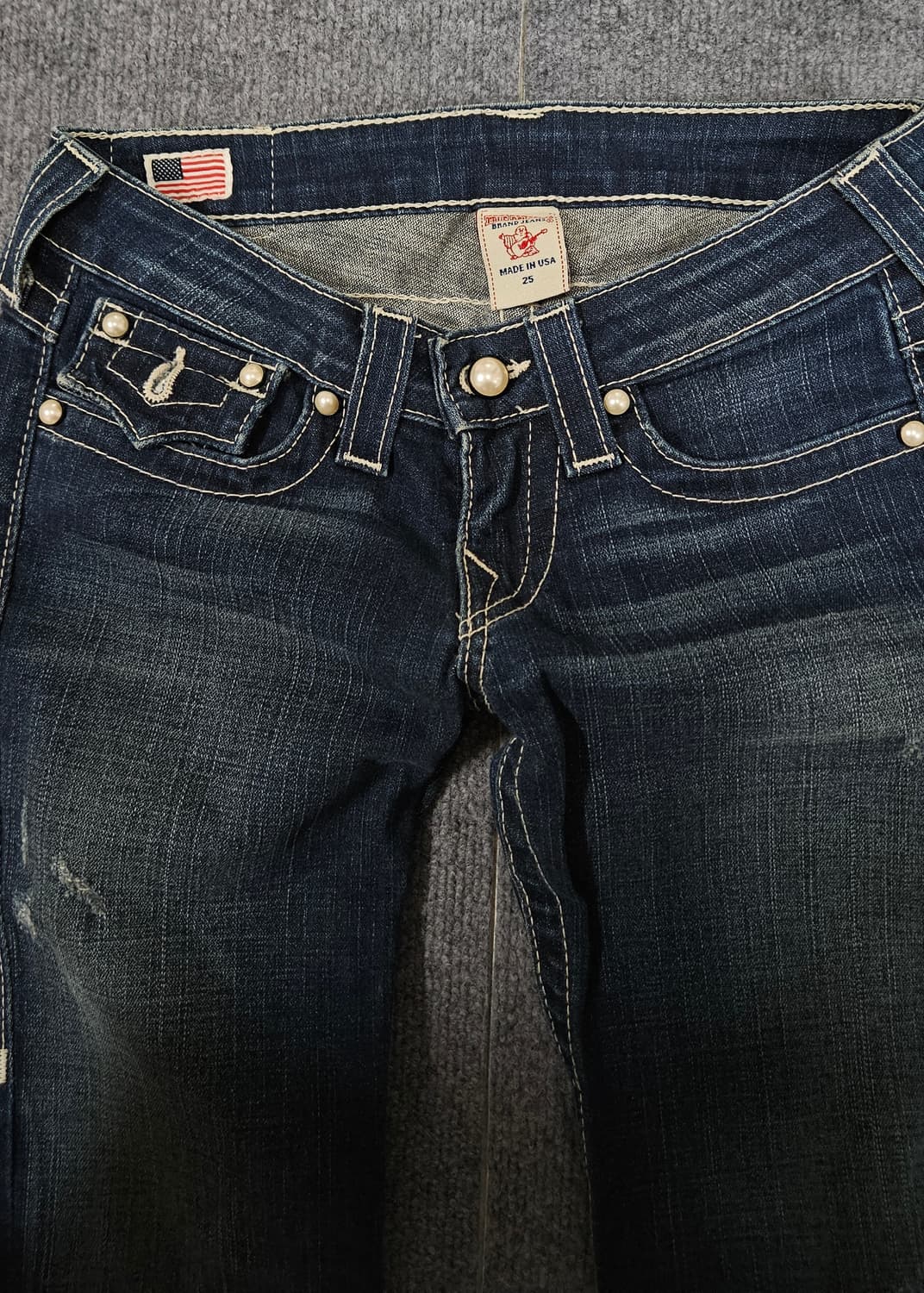 트루릴리젼 로우라이즈 2000`s 여성 데님 팬츠(급처) 상품이미지2