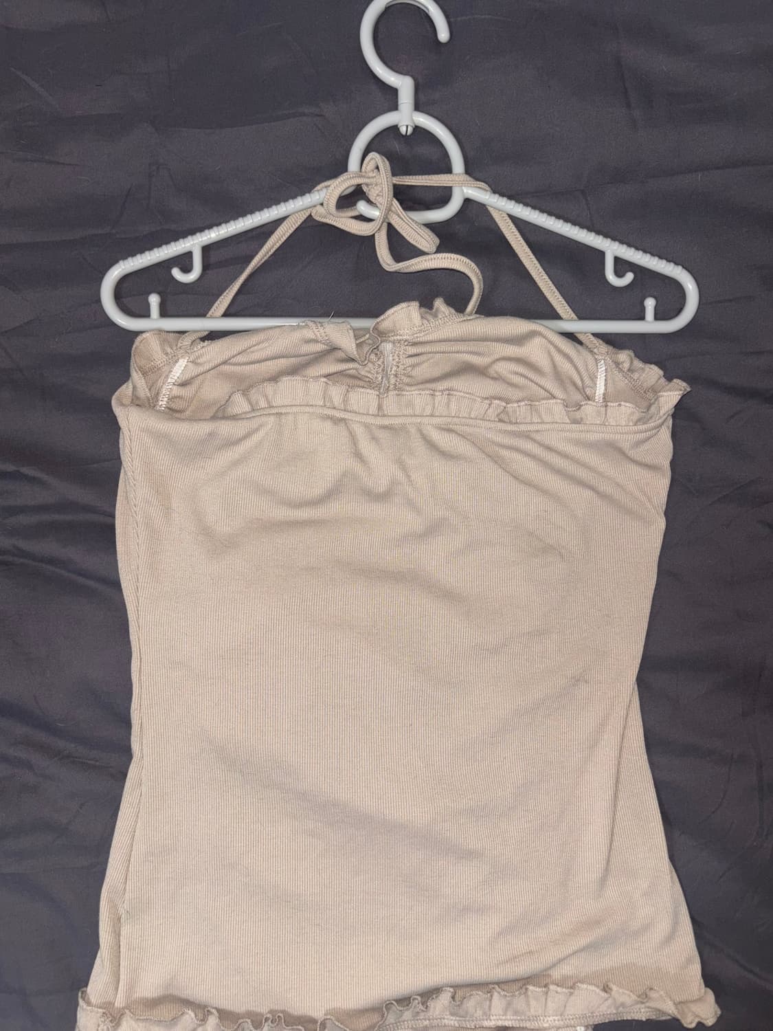 light brown sleeveless shirt 상품이미지2