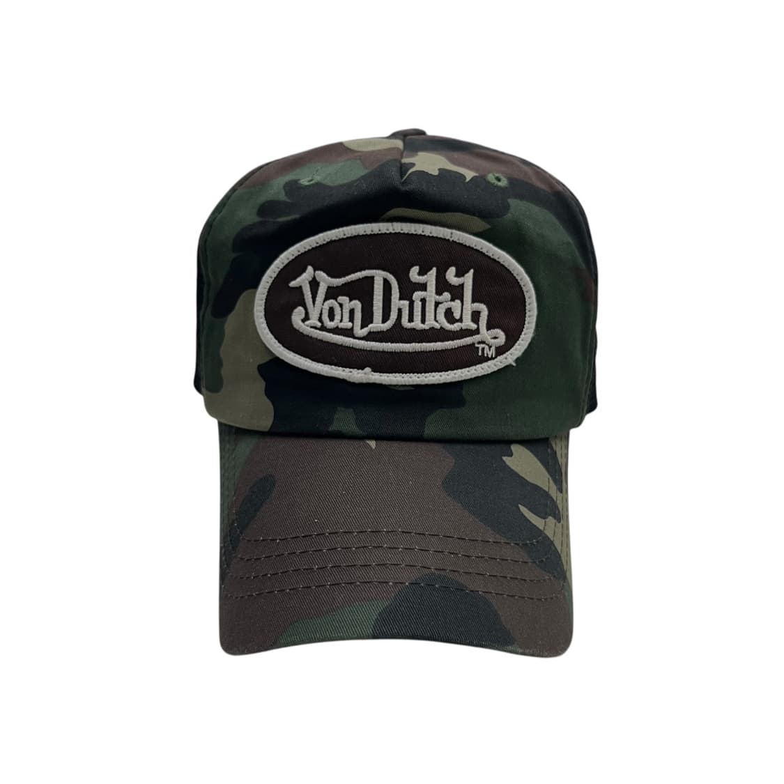 본더치 y2k 브라운 패치로고 카모 볼캡 상품이미지4