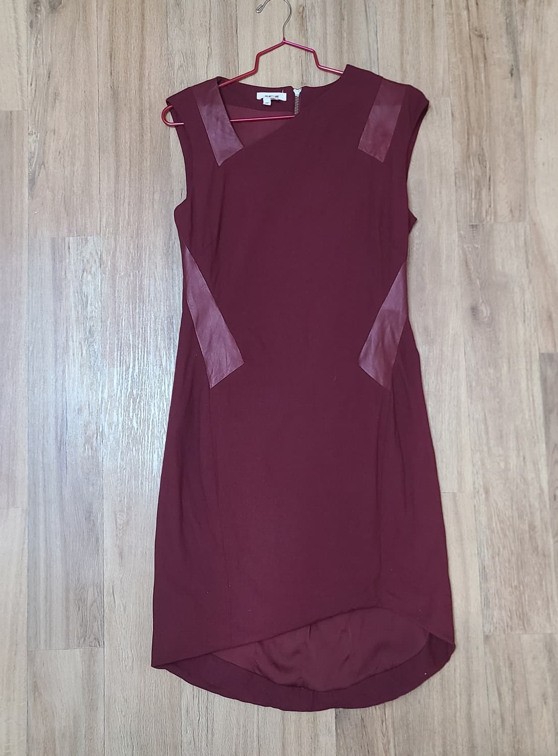 헬무트랭 비대칭 버건디 원피스 사이즈4 상품이미지1