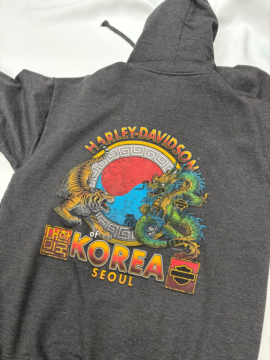 할리데이비슨 코리아 바앤실드 드래곤 후드집업 상품이미지7