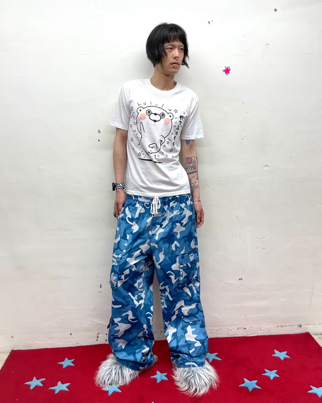 Cutie bear. Japanese T-shirt 상품이미지4