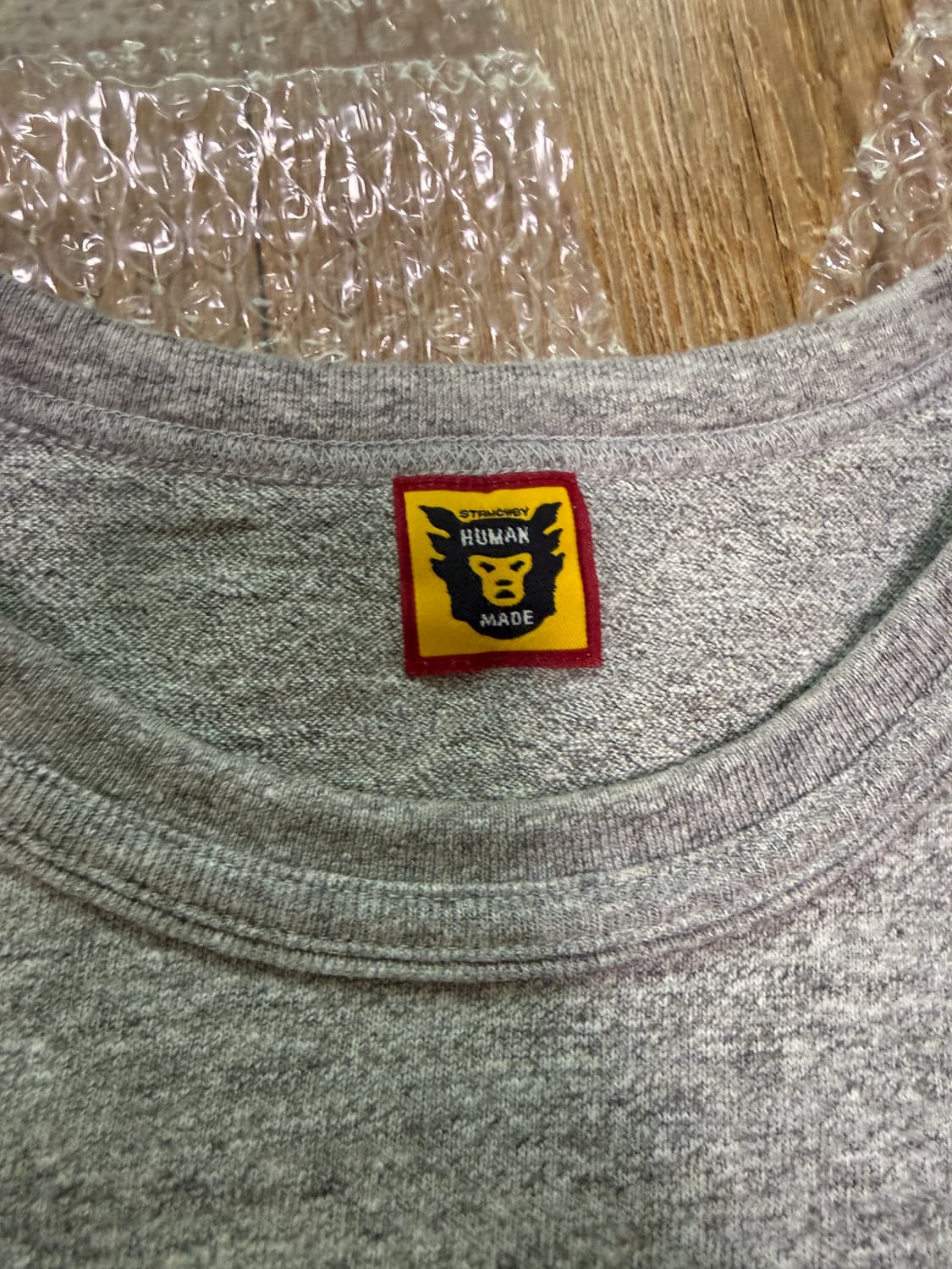 휴먼 메이드 그린 하트 배지 티셔츠 그레이 3XL 상품이미지4