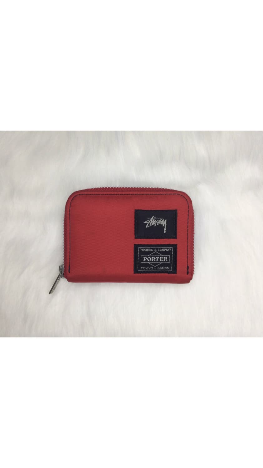 Porter 포터 x 스투시 콜라보 레드 지갑 상품이미지2