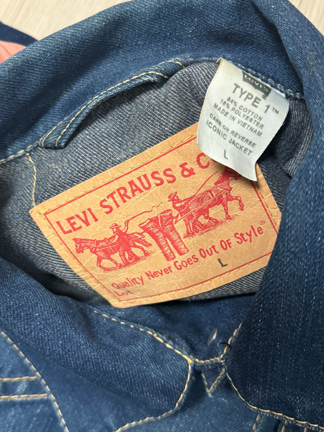 리바이스 타입원 데님 자켓 L 상품이미지5