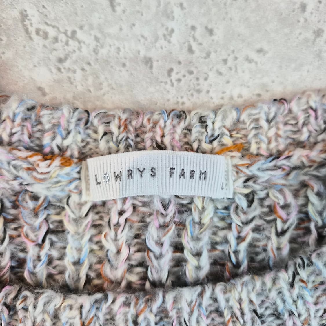 일본제 멀티컬러 울혼방 니트 스웨터 상품이미지9