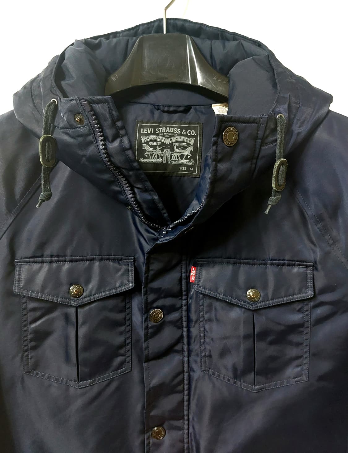 리바이스 패딩 후드 점퍼 100 상품이미지1