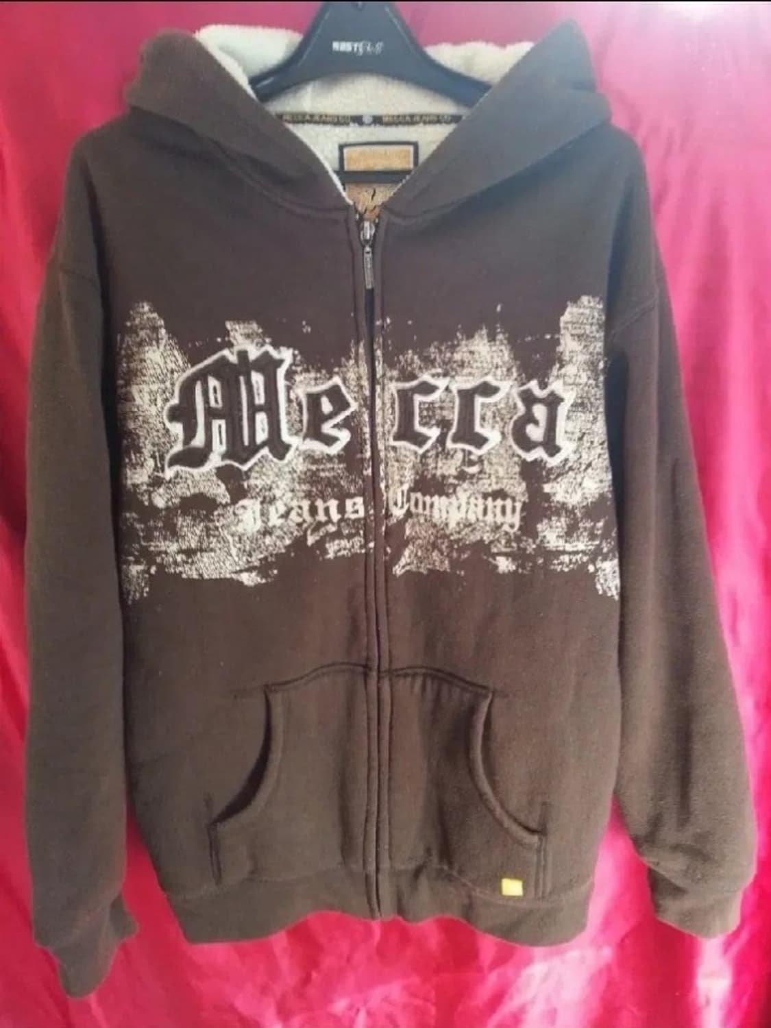 MECCA 메카 털안감 후드집업 밤색 100-105 상품이미지1