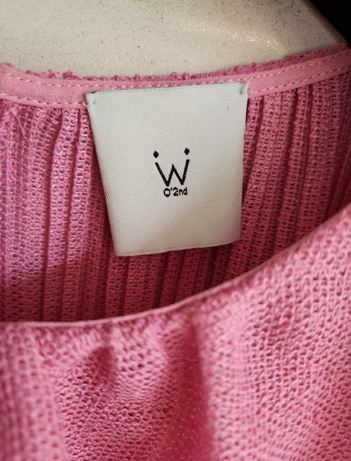 오즈세컨 백플리츠 러플패널 니트셋업 66사이즈 상품이미지6