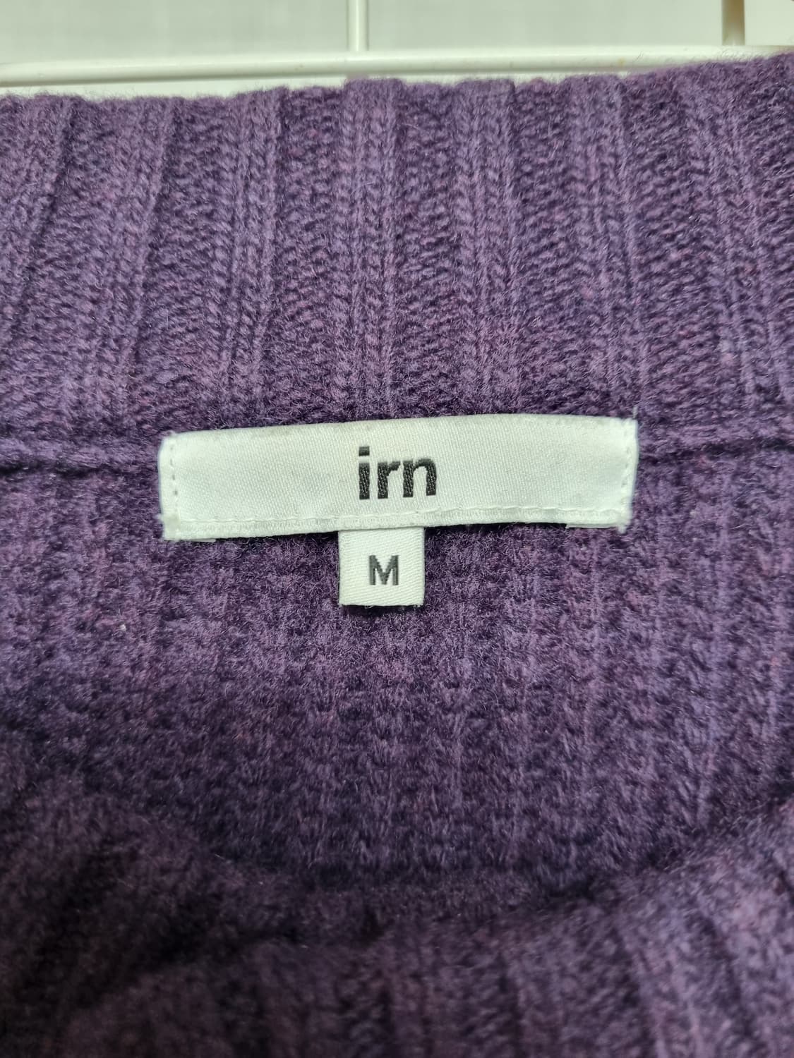 irn 이른 새들 니트가디건 M (퍼플) 상품이미지4