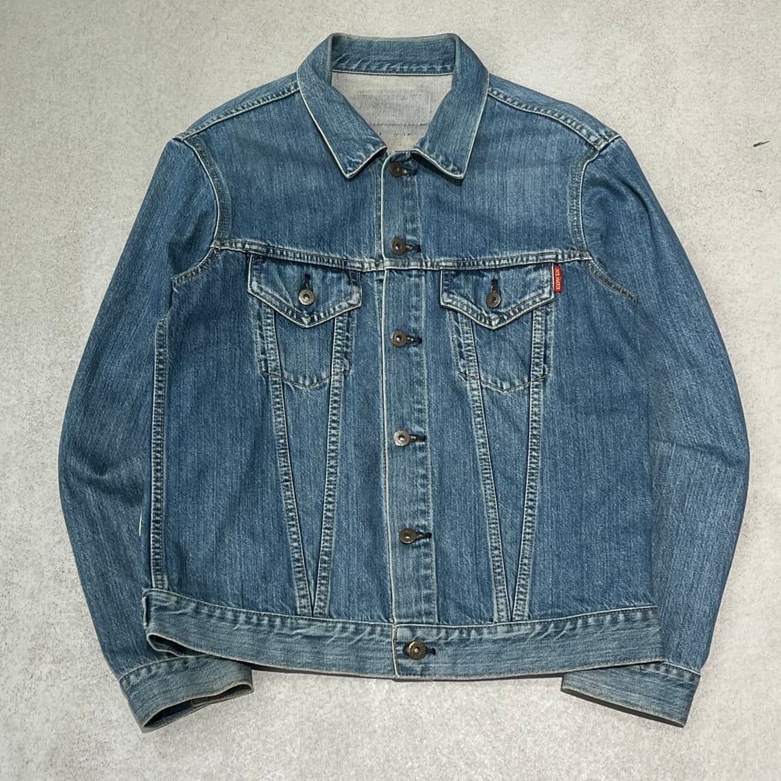 에드윈 자카드 데님 트러커자켓 s10746 상품이미지1