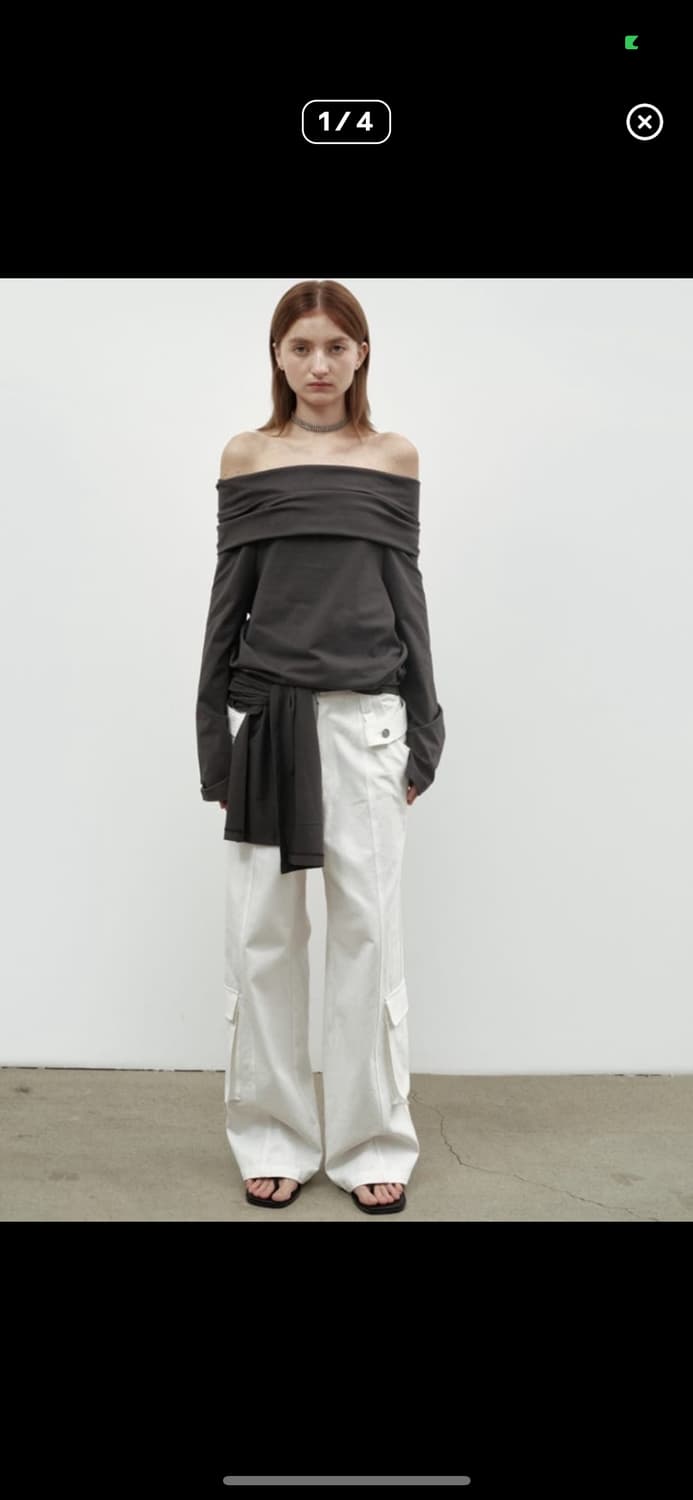 세릭 오프숄더 차콜  상품이미지1