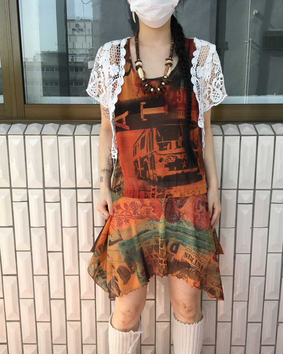 Full printing mesh sleeveless 상품이미지8