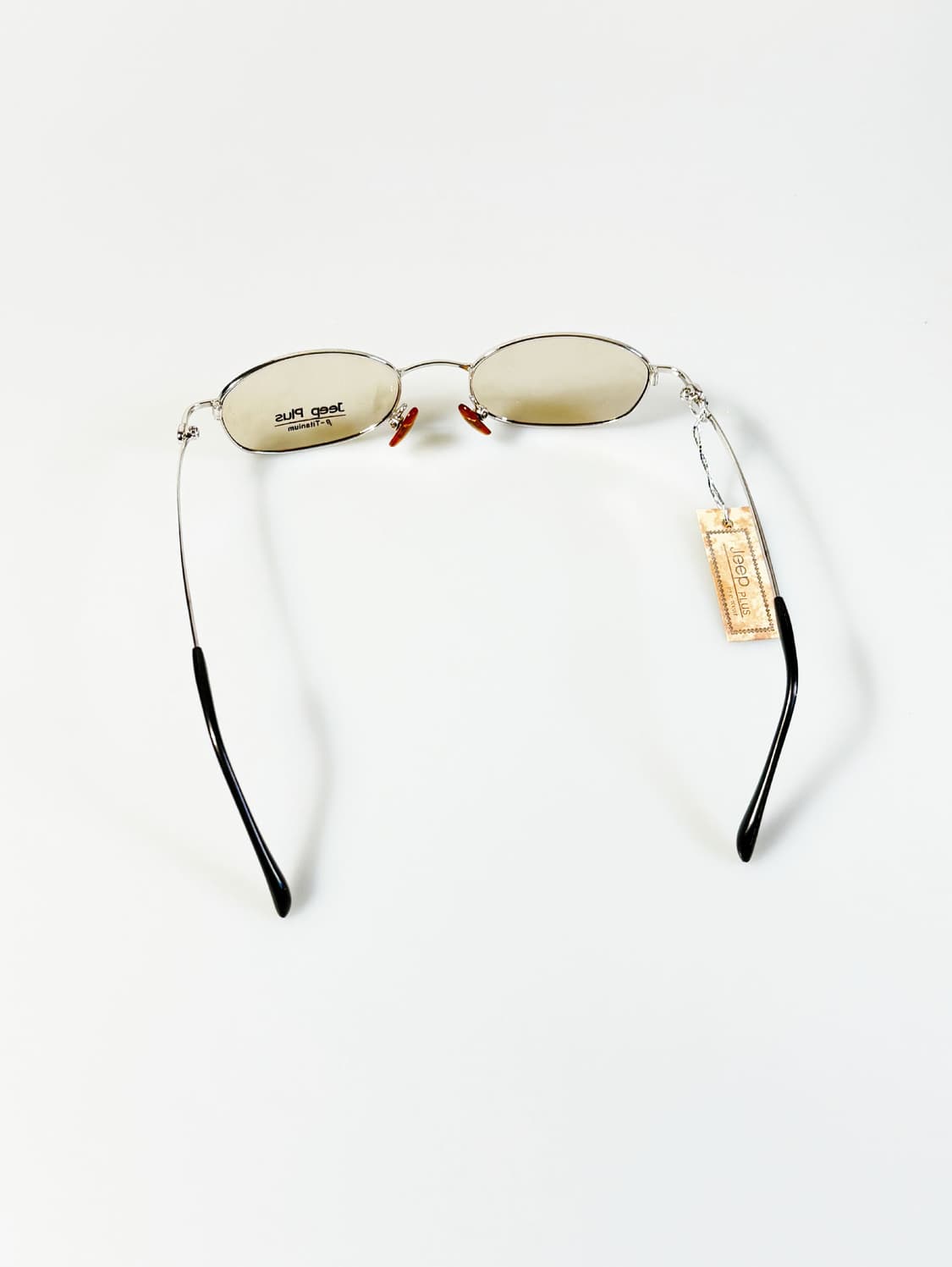 Jeep Plus 실버 티타늄 슬림 오벌 프레임 빈티지 틴트 안경 상품이미지5