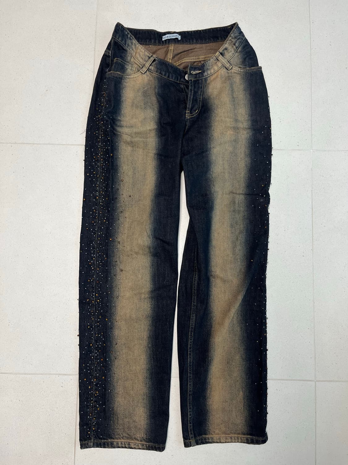 604service BEADED U SHAPE WAIST JEAN 상품이미지6