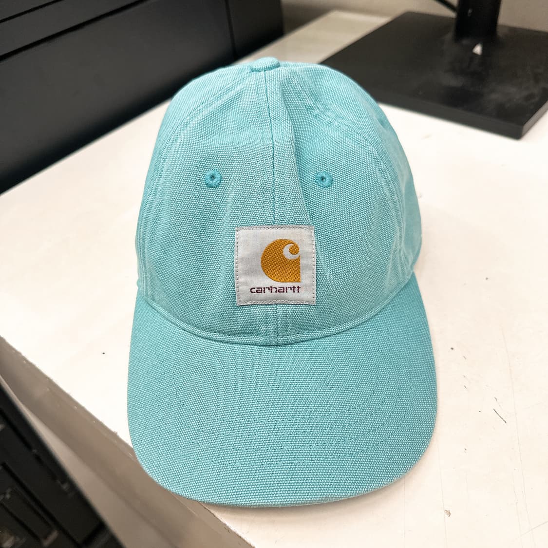 (정품/새상품) CARHARTT 칼하트 블루 캔버스 6 패널 볼캡 상품이미지1