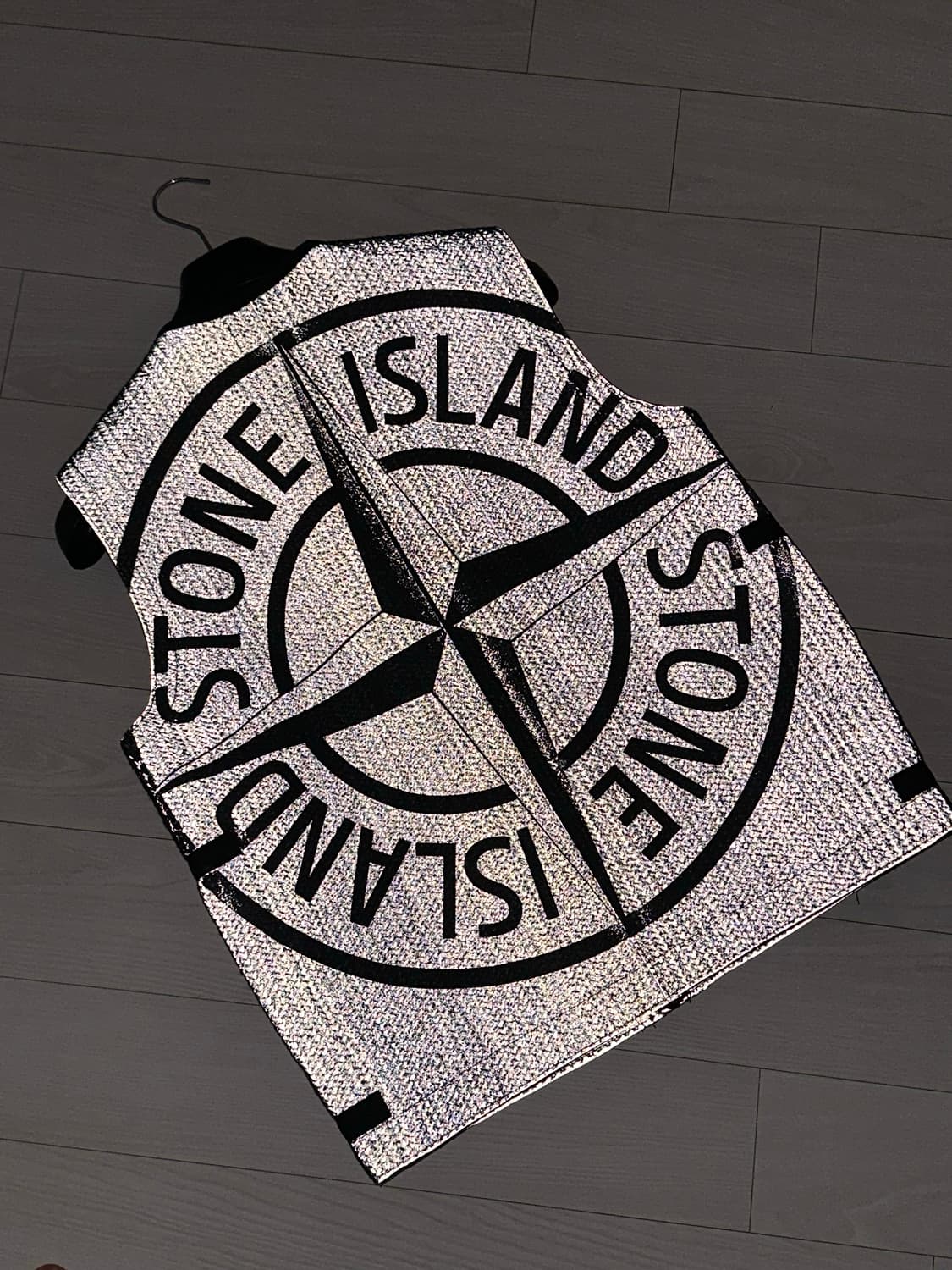 스톤아일랜드 니들 리플렉티브 베스트 M(100) 블랙 상품이미지5