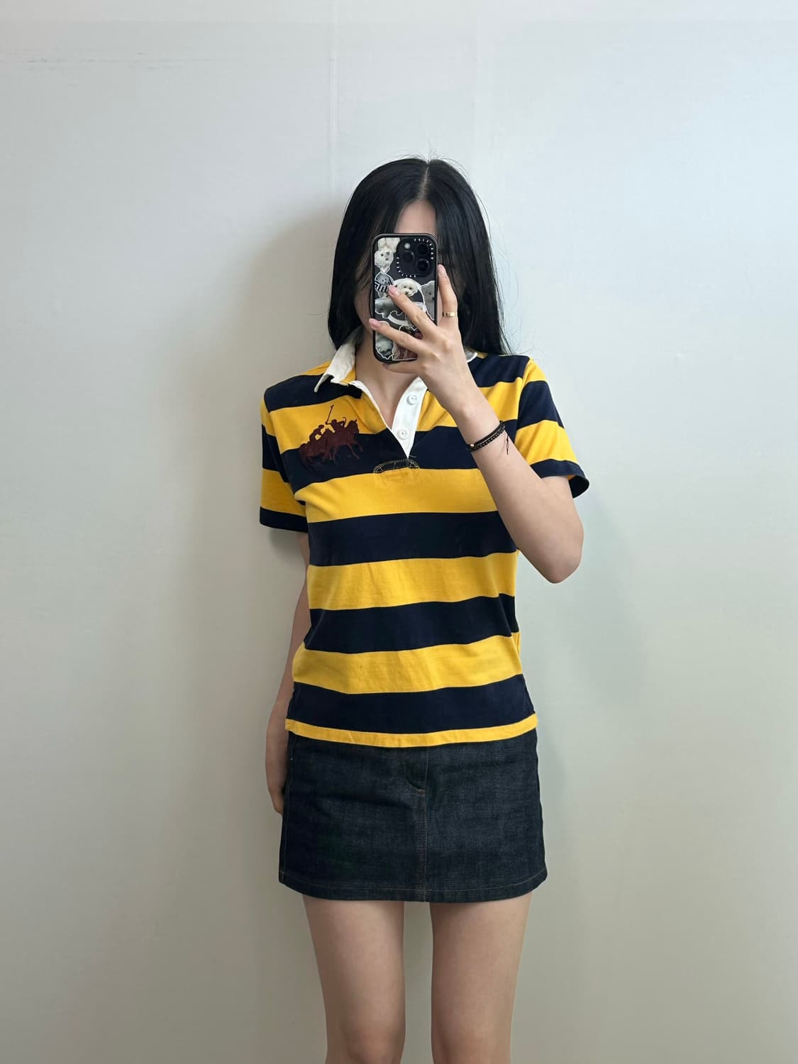 폴로 랄프로렌 멀티포니 단가라 피케 반팔 카라 티셔츠 상품이미지1