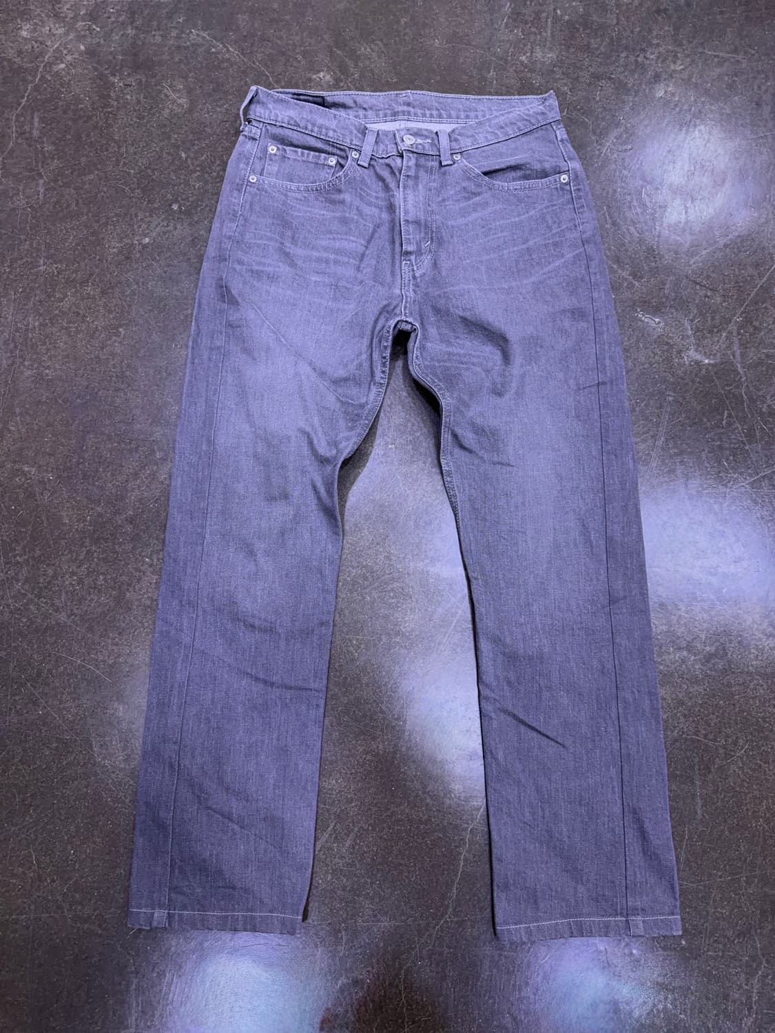 리바이스 505 레귤러 스트레이트핏 그레이 워싱 팬츠 32 상품이미지1