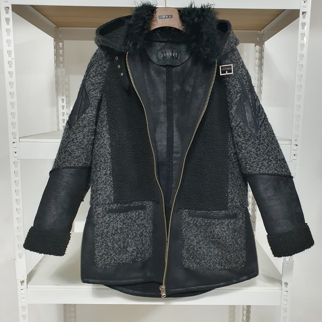 (공용) 빈티지 그런지 Tankus 천연 램 퍼 모직 울 무스탕 상품이미지2