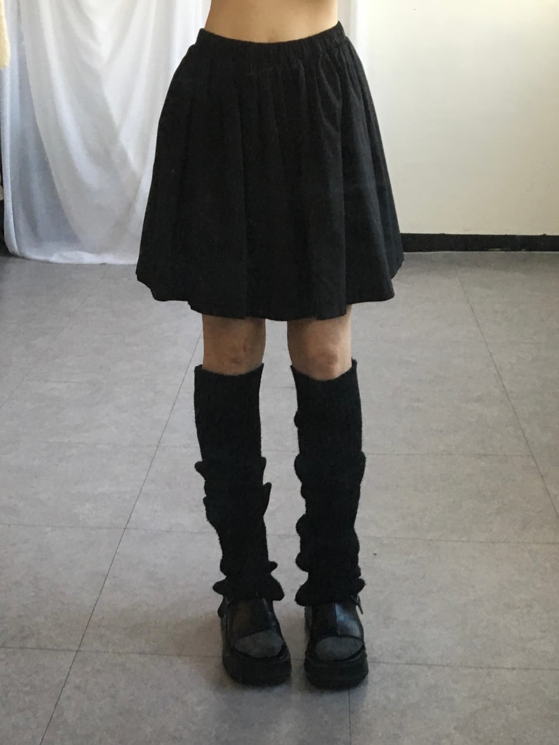 Black mini skirt 상품이미지4