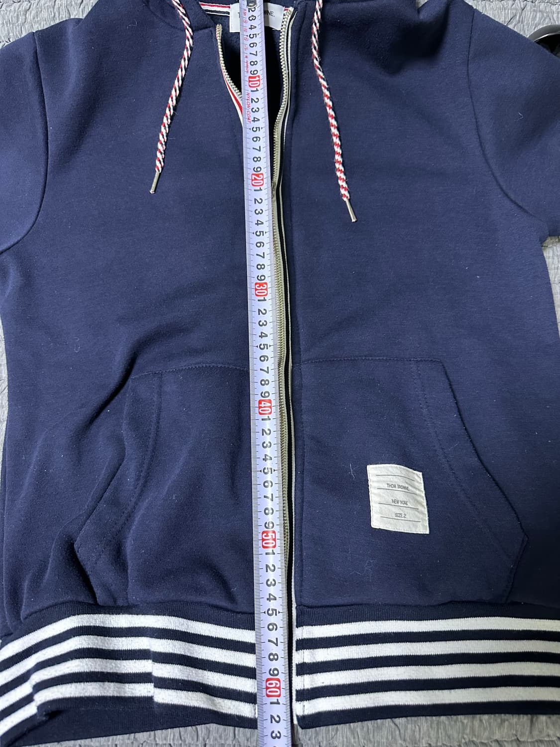 톰브라운 네이비 후드집업 사이즈 2 상품이미지7