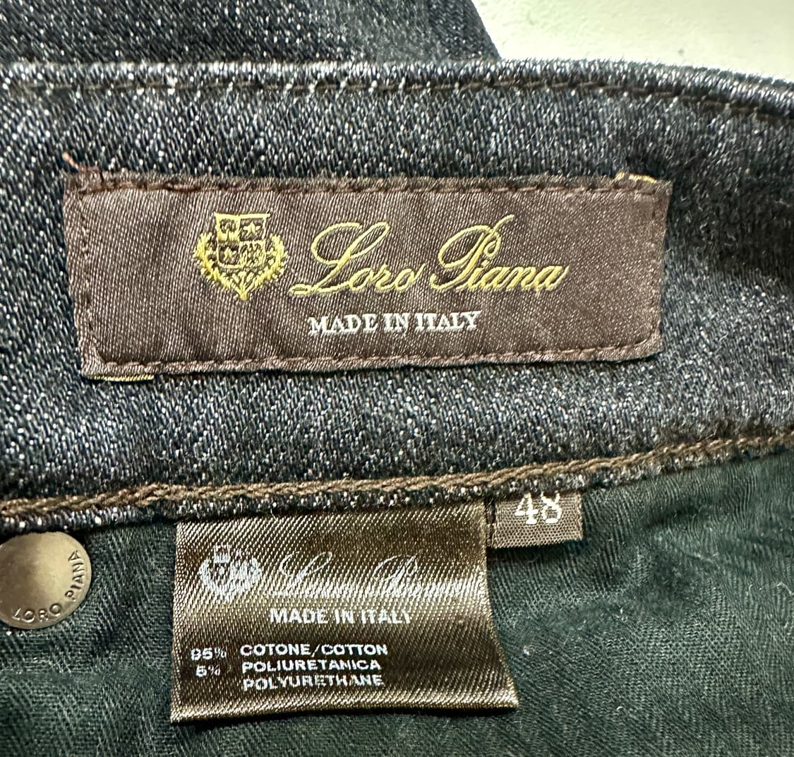 로로피아나 쿠아로나 블랙 데님팬츠 36 상품이미지6
