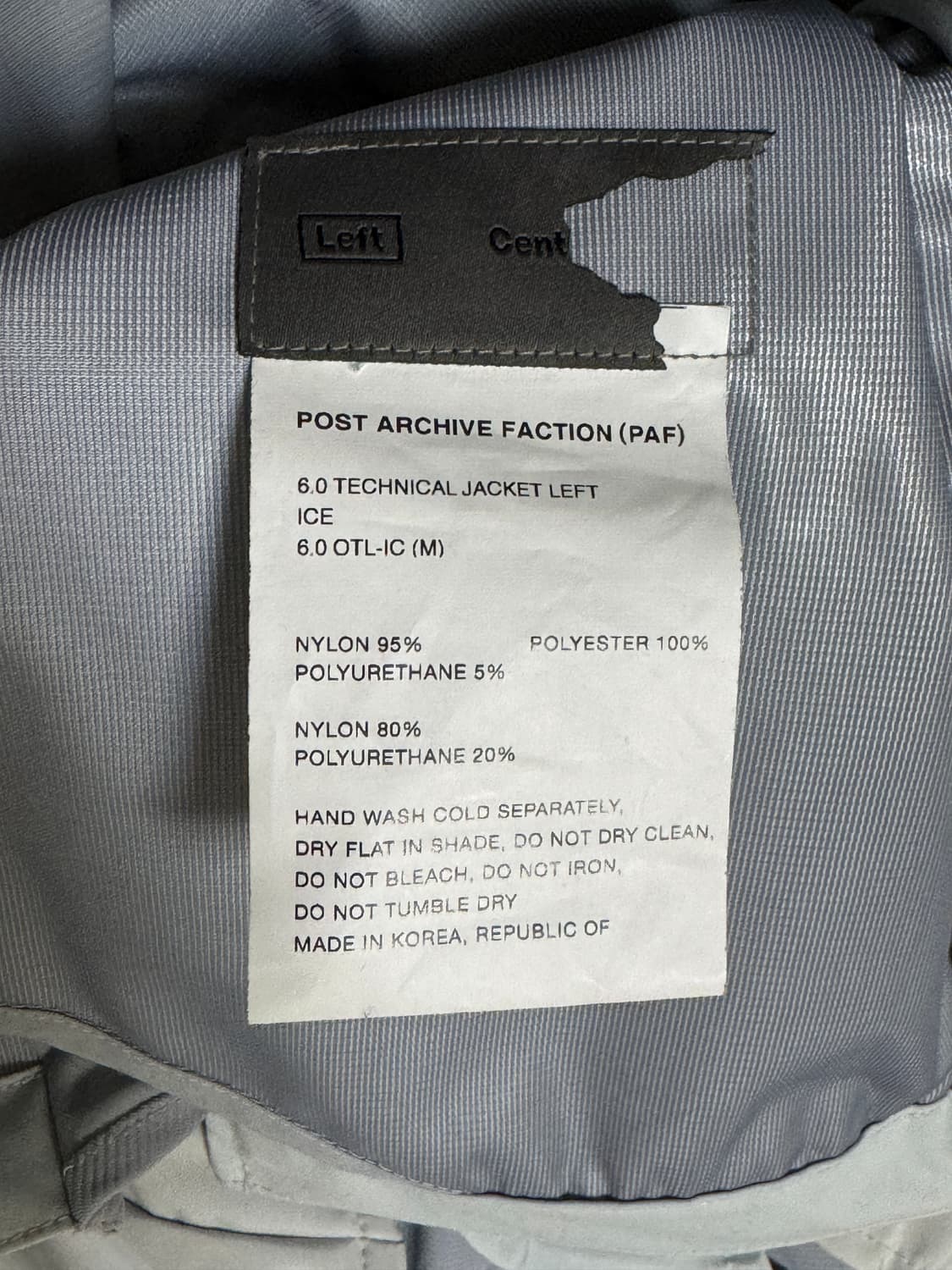 포스트아카이브팩션 6.0 테크니컬자켓 LEFT (M) 상품이미지4