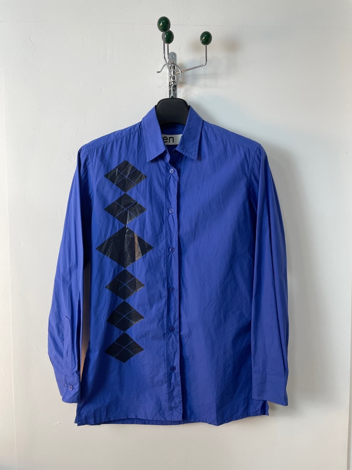 오픈 와이와이 아가일 버튼 다운 셔츠  상품이미지1