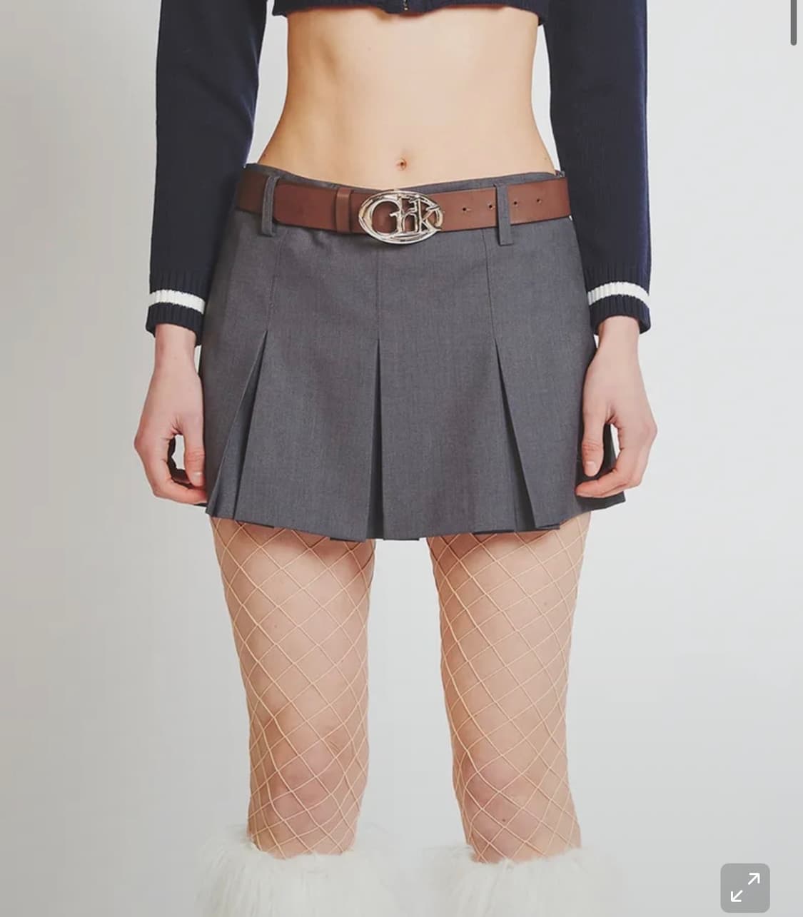 Crank 플리츠 미니 스커트팬츠 M 상품이미지4