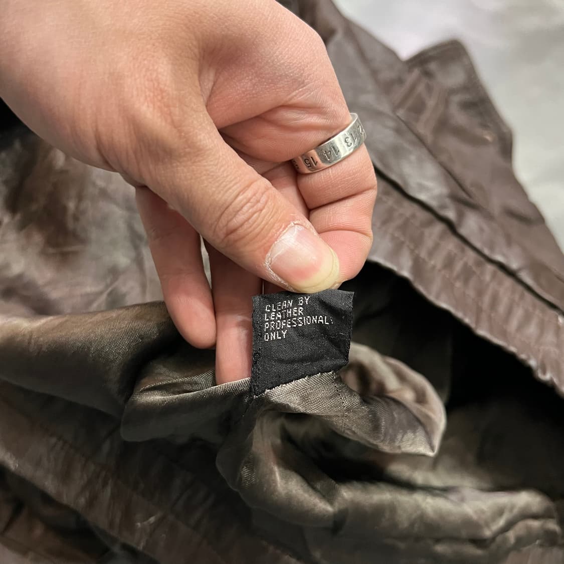  빈티지 레더 봄버 자켓 y15015 상품이미지8