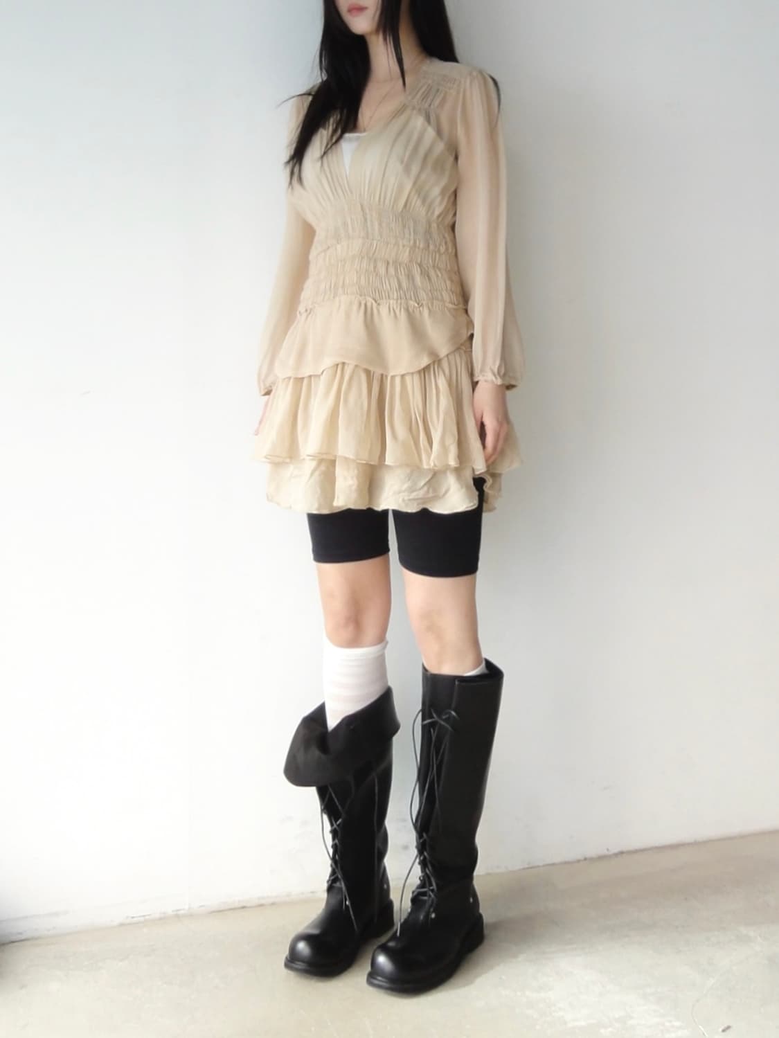 ISABEL MARANT ruffle chiffon mini ops  상품이미지6