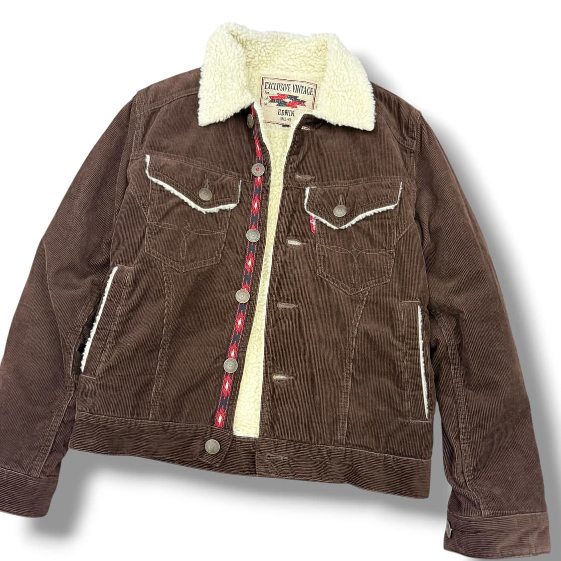 에드윈 셰르파 코듀로이 브라운 자켓 상품이미지3