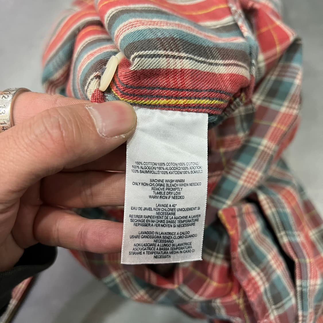  더블알엘 체크 셔츠 y15675 상품이미지7