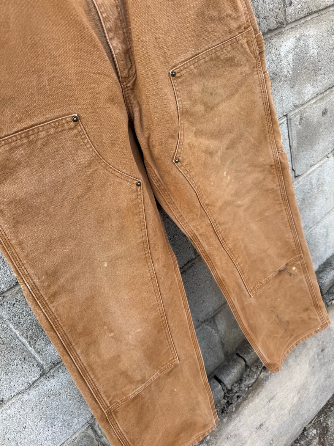 칼하트 빈티지 b136 브라운 더블니 카펜터 워크 팬츠 34/32 상품이미지5