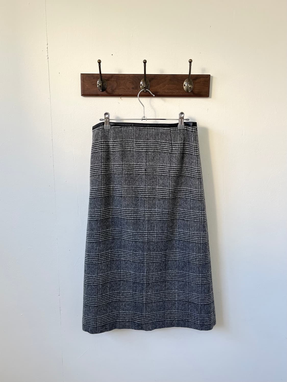 UNTITLED 하운드투스 울 스커트 상품이미지3