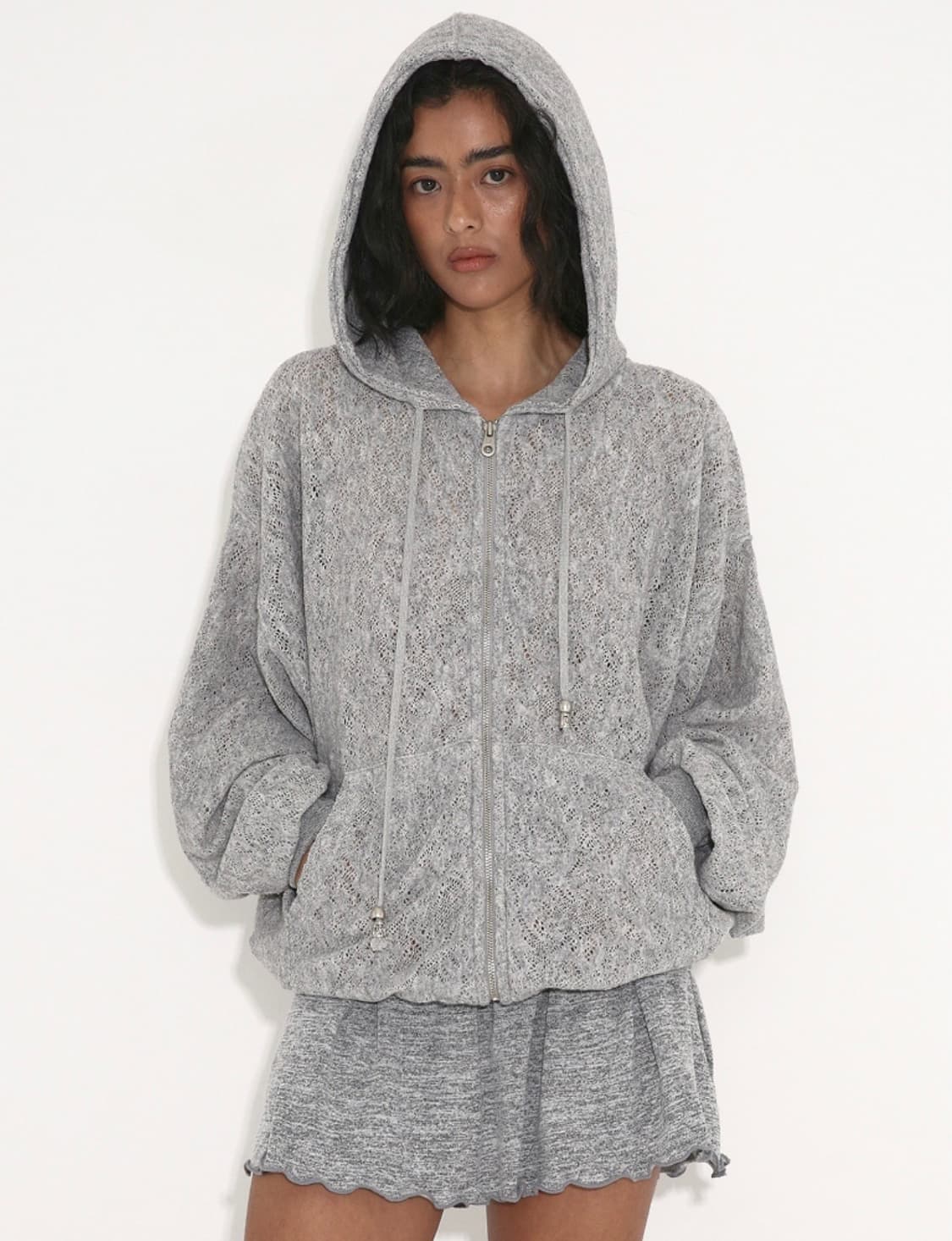 폴리수엠 LACE BOHEMIAN HOODIE 상품이미지1