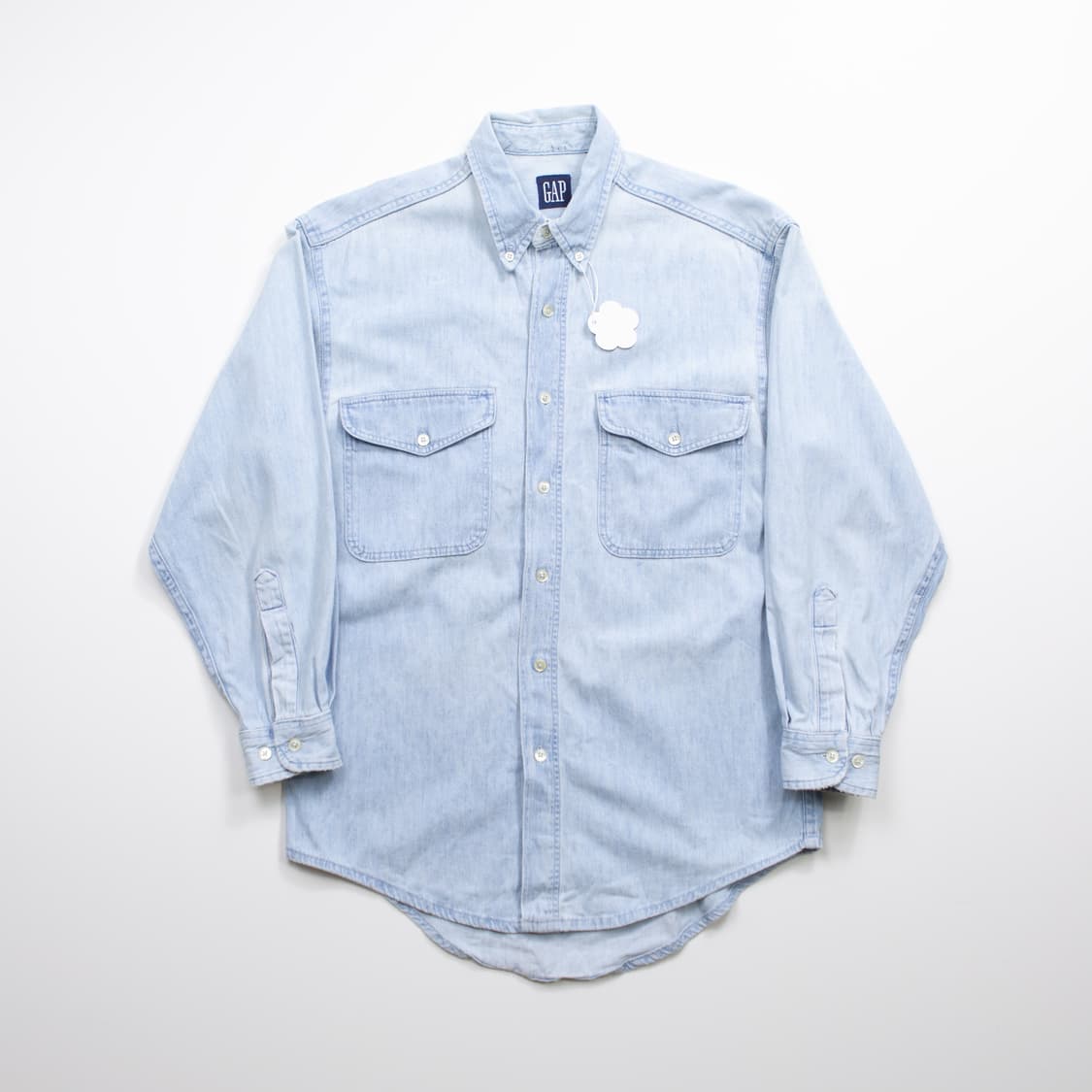 90s 올드 갭 투포켓 데님 워크셔츠 상품이미지1