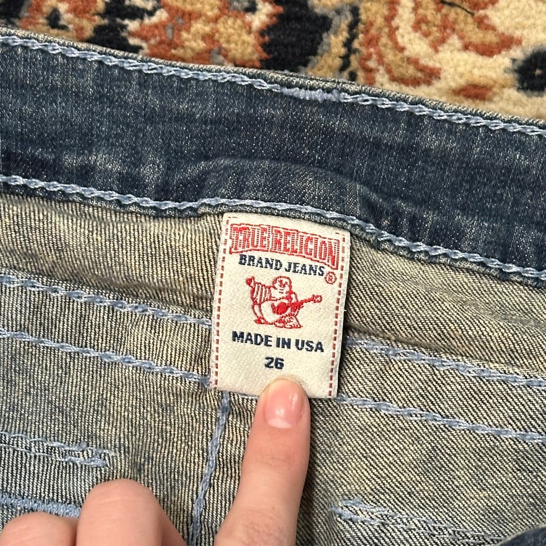 트루릴리전 로우라이즈 y2k 데님팬츠 (26) 상품이미지7