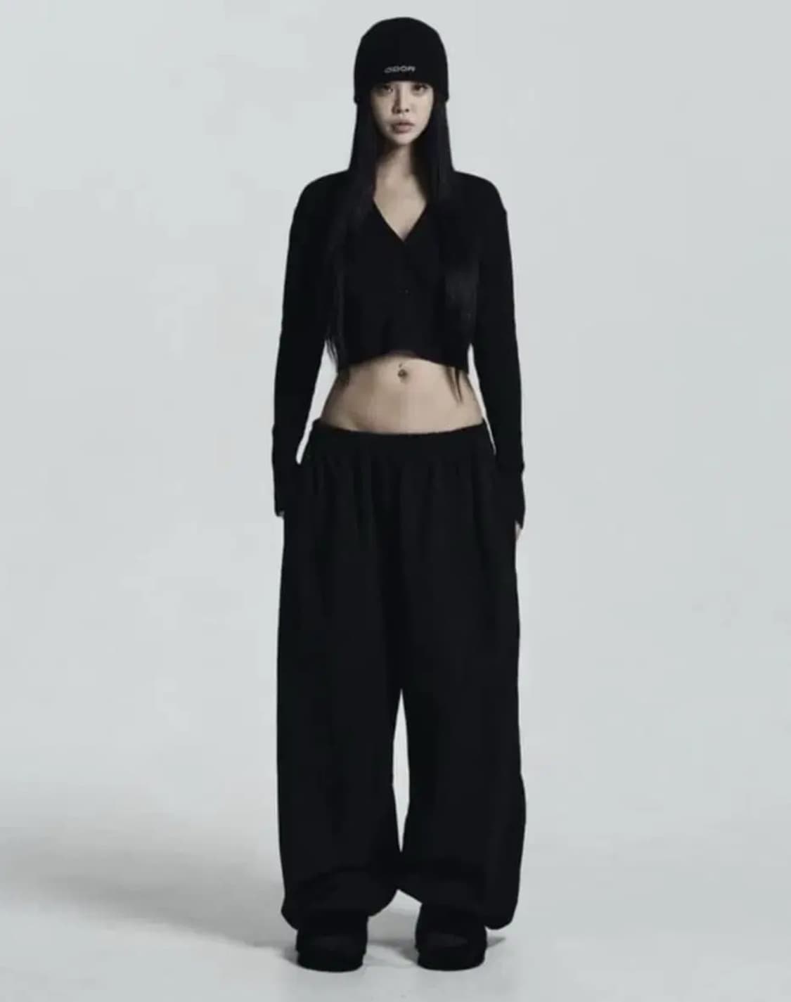 오도어 몰리 조거 팬츠 블랙 0 기모 상품이미지1