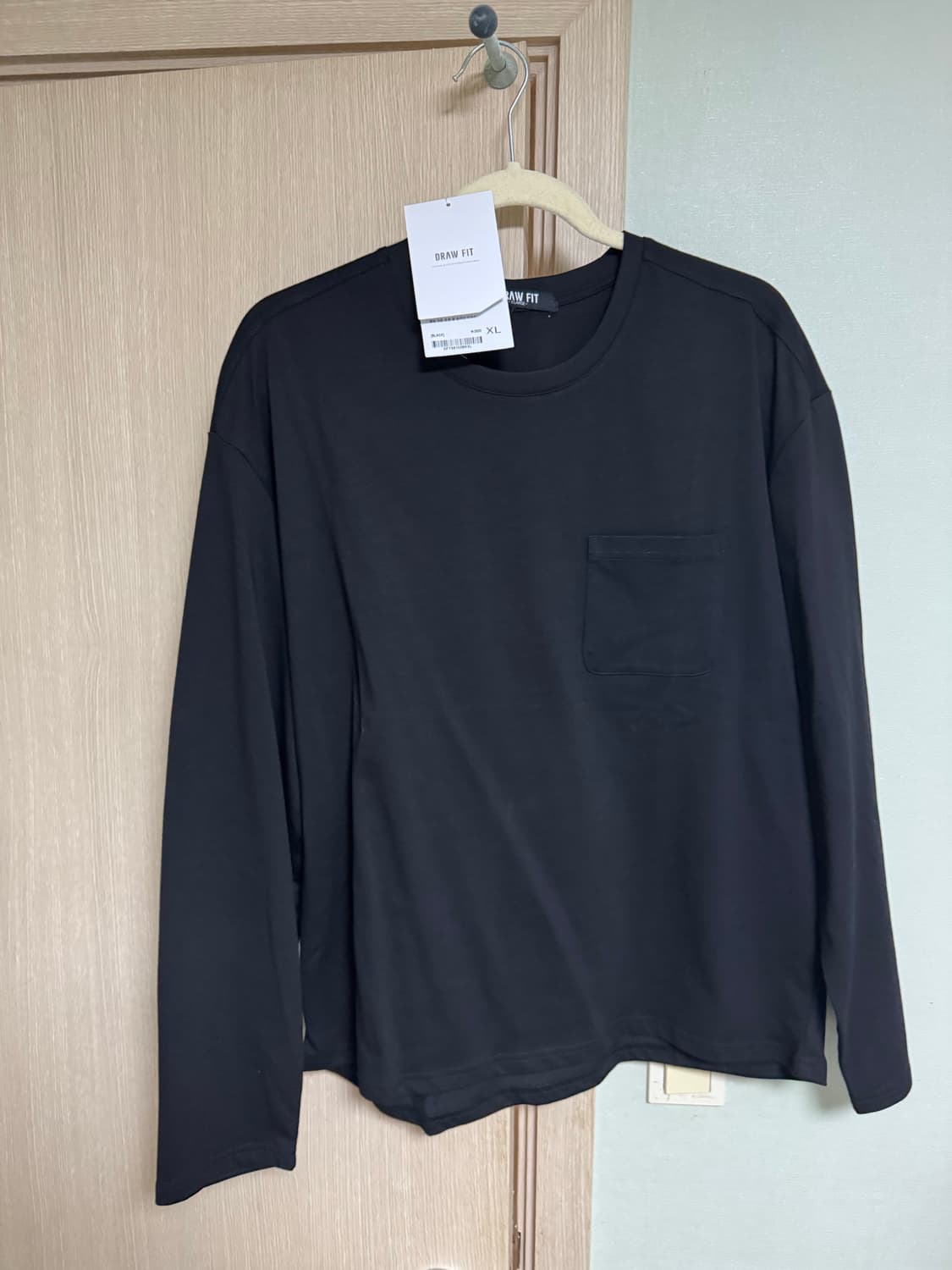 드로우핏 크롭 포켓 롱슬리브 XL 화이트, 그레이, 블랙 상품이미지3