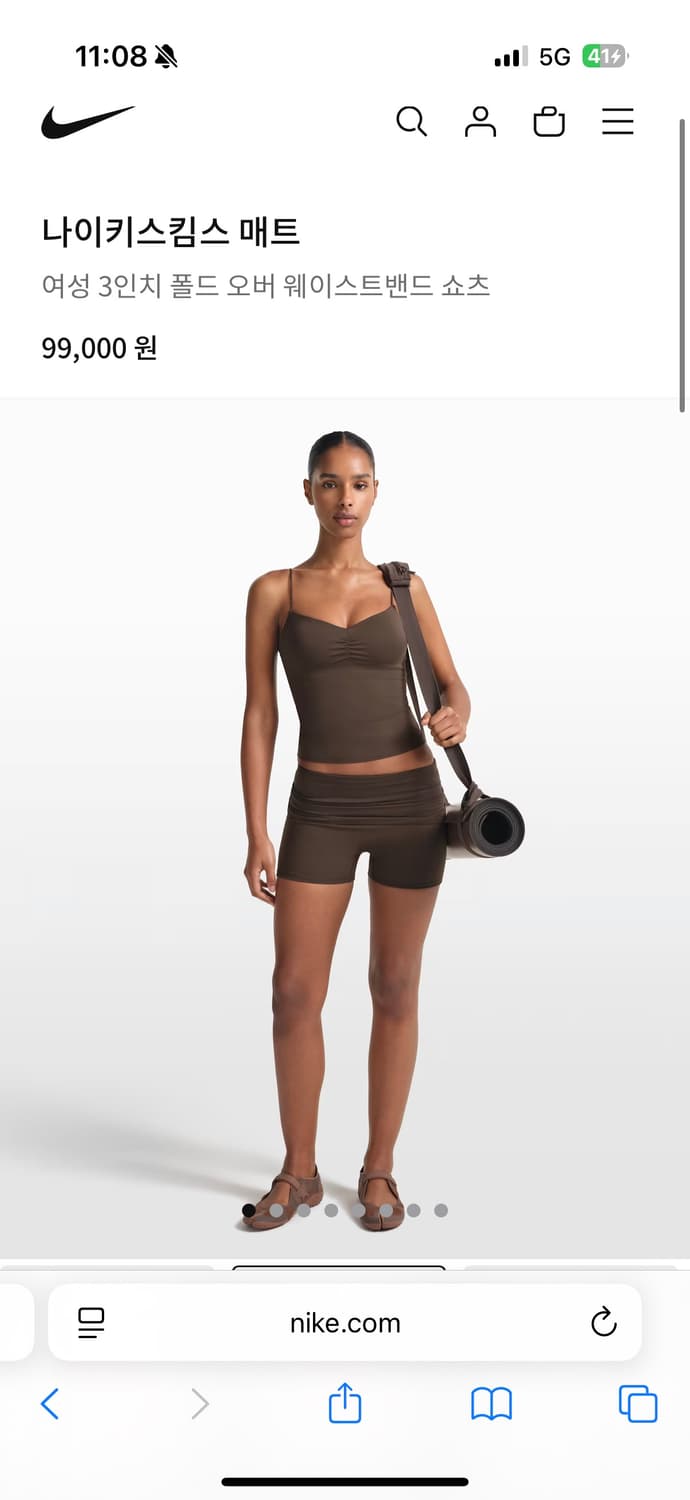 나이키 스킴스 3인치폴드 오버 웨이스트밴드 쇼츠 상품이미지2