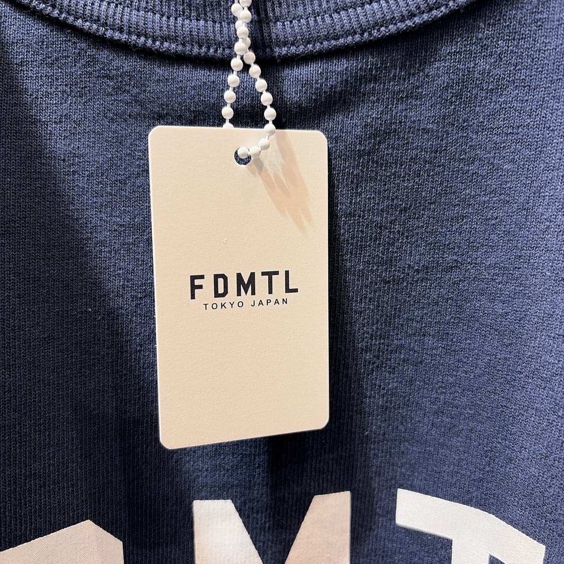 (정품/새상품) FDMTL 펀더멘탈 남성 네이비 와이드 로고 티셔츠  상품이미지6